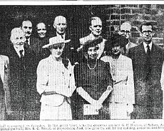 RVH002 Village Hall opening ceremony 1949 See separate key for names.